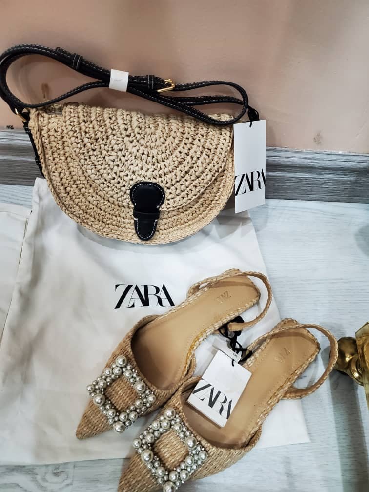 Zara Woven Straw Crossbody Bag For Women - Image 3