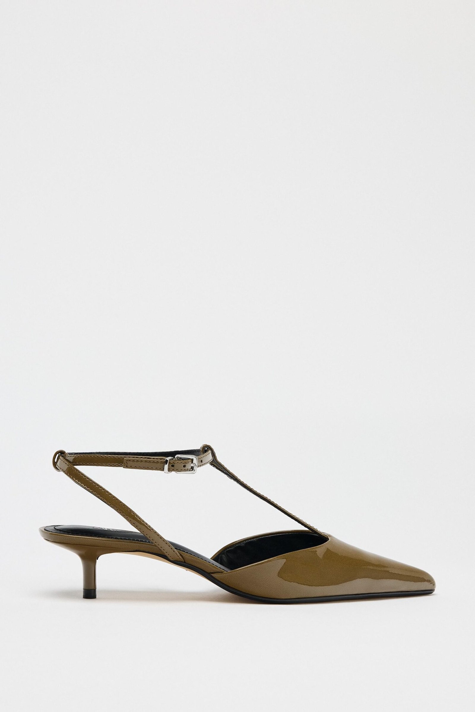 Zara Kitten Heel Strappy Slingbacks For Women - Image 2
