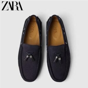 Zara Man Suede Leather Slip-on Moccasin Loafer
