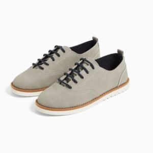 Zara Boys Gray Lace-Up Shoes